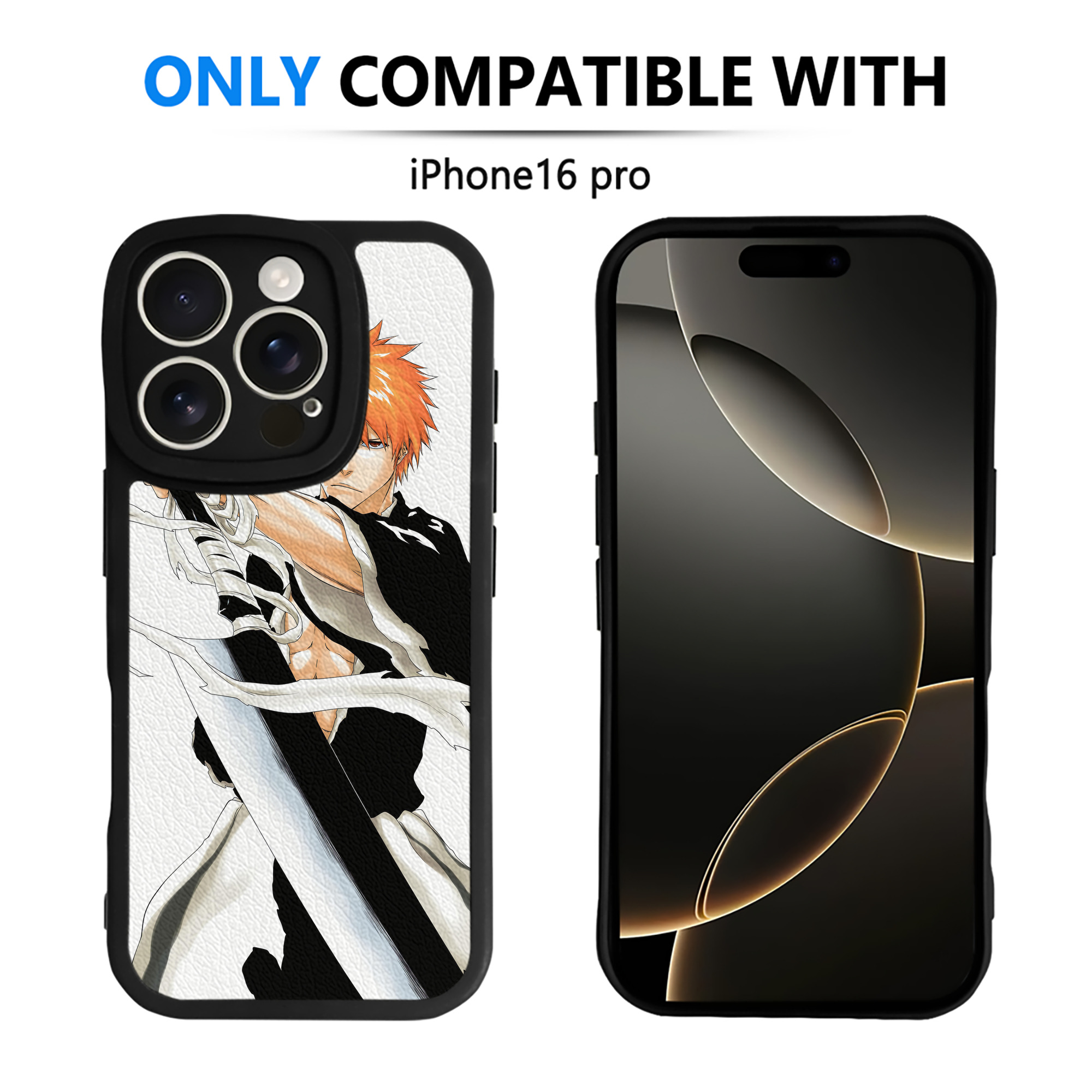 （画像用） ブリーチ BLEACH 【iPhone 16シリーズ対応】シリコンスマホケース（レザー調） 材質：シリコン